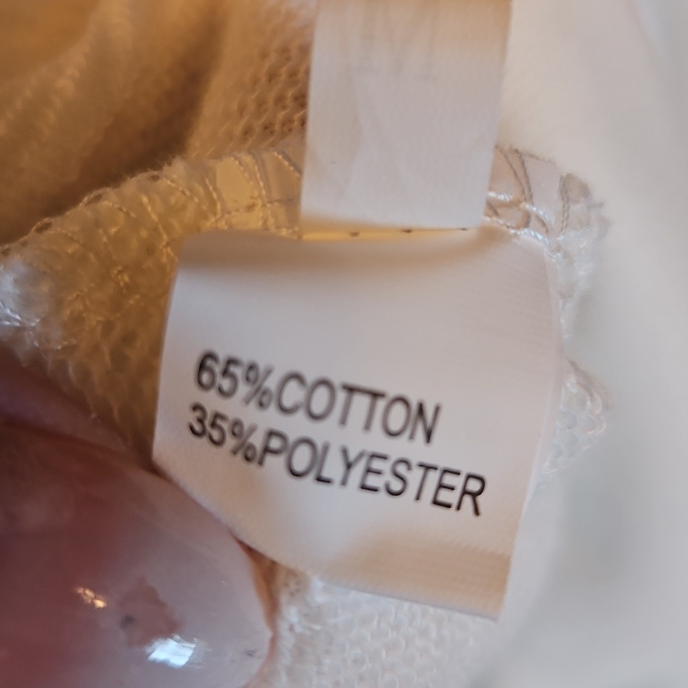 White Sweatshirt with Bold Text - Picture 6 of 6